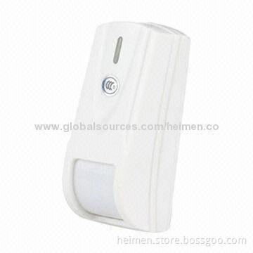 Wired Curtain PIR Body Alarm, Anti-RF Interference, Fresnel Lens, Wall/Ceiling Installation/MCU Proc
